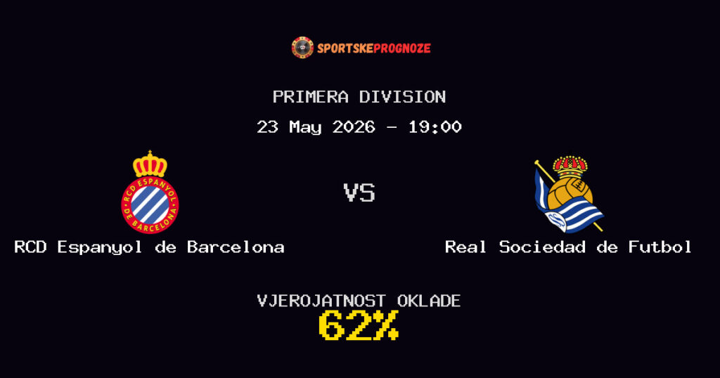 RCD Espanyol de Barcelona vs Real Sociedad de Futbol Predviđanje Utakmice - Primera Division - Savjeti za Klađenje