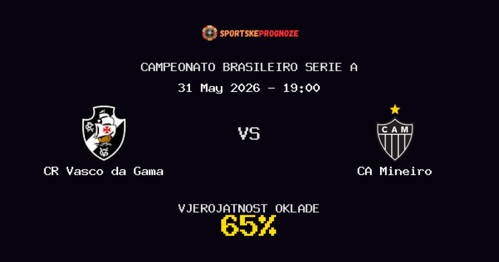 CR Vasco da Gama vs CA Mineiro Predviđanje Utakmice - Campeonato Brasileiro Serie A - Savjeti za Klađenje