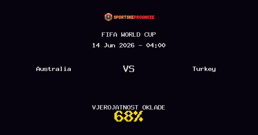 Australia vs Turkey Predviđanje Utakmice - FIFA World Cup - Savjeti za Klađenje