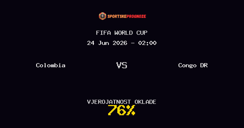 Colombia vs Congo DR Predviđanje Utakmice - FIFA World Cup - Savjeti za Klađenje
