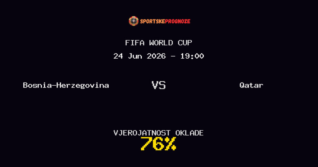 Bosnia-Herzegovina vs Qatar Predviđanje Utakmice - FIFA World Cup - Savjeti za Klađenje
