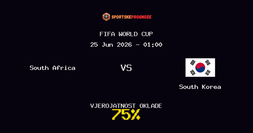 South Africa vs South Korea Predviđanje Utakmice - FIFA World Cup - Savjeti za Klađenje