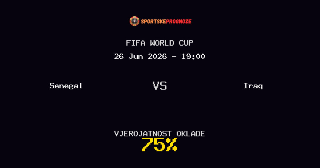 Senegal vs Iraq Predviđanje Utakmice - FIFA World Cup - Savjeti za Klađenje