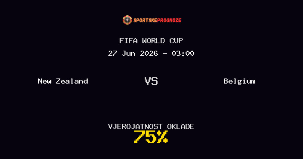 New Zealand vs Belgium Predviđanje Utakmice - FIFA World Cup - Savjeti za Klađenje