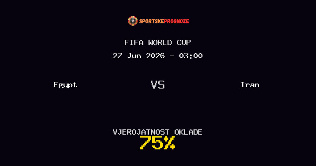 Egypt vs Iran Predviđanje Utakmice - FIFA World Cup - Savjeti za Klađenje