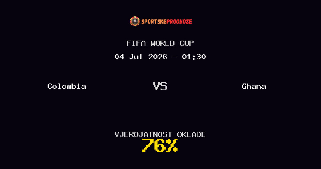 Colombia vs Ghana Predviđanje Utakmice - FIFA World Cup - Savjeti za Klađenje