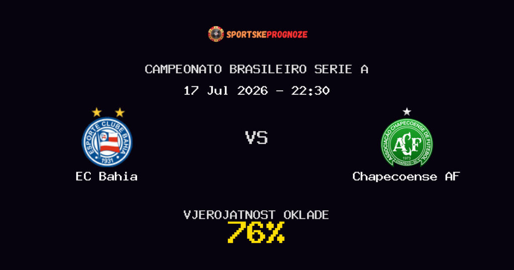 EC Bahia vs Chapecoense AF Predviđanje Utakmice - Campeonato Brasileiro Serie A - Savjeti za Klađenje