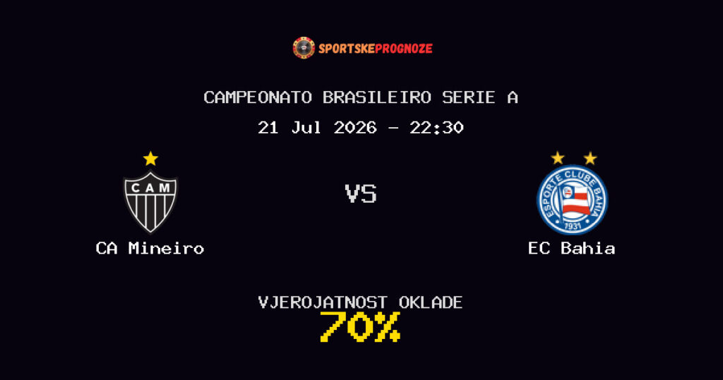 CA Mineiro vs EC Bahia Predviđanje Utakmice - Campeonato Brasileiro Serie A - Savjeti za Klađenje