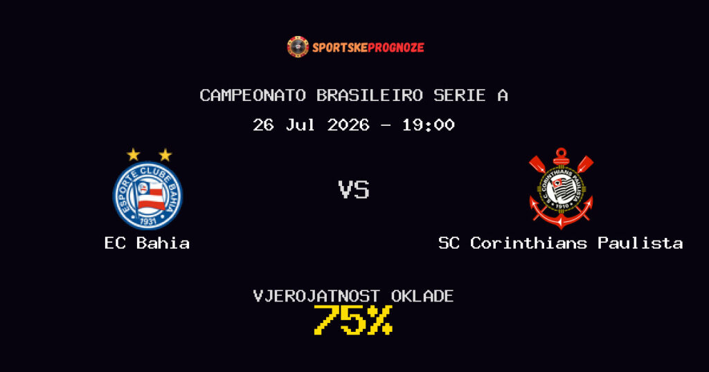 EC Bahia vs SC Corinthians Paulista Predviđanje Utakmice - Campeonato Brasileiro Serie A - Savjeti za Klađenje
