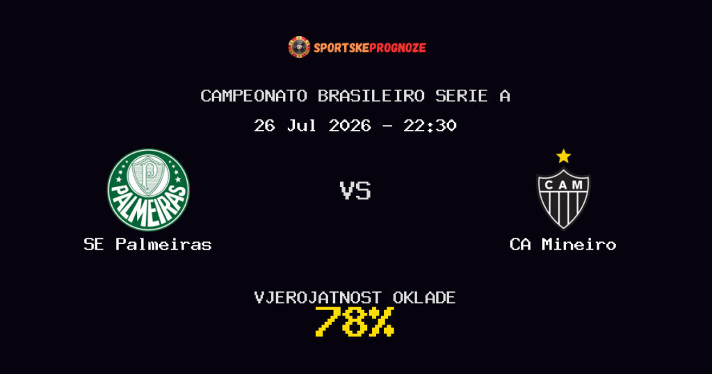 SE Palmeiras vs CA Mineiro Predviđanje Utakmice - Campeonato Brasileiro Serie A - Savjeti za Klađenje
