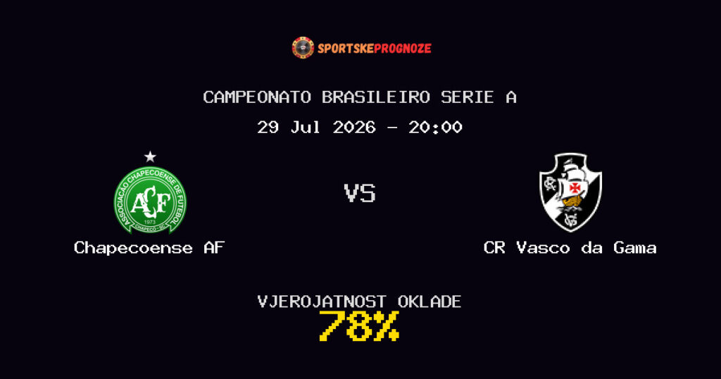 Chapecoense AF vs CR Vasco da Gama Predviđanje Utakmice - Campeonato Brasileiro Serie A - Savjeti za Klađenje