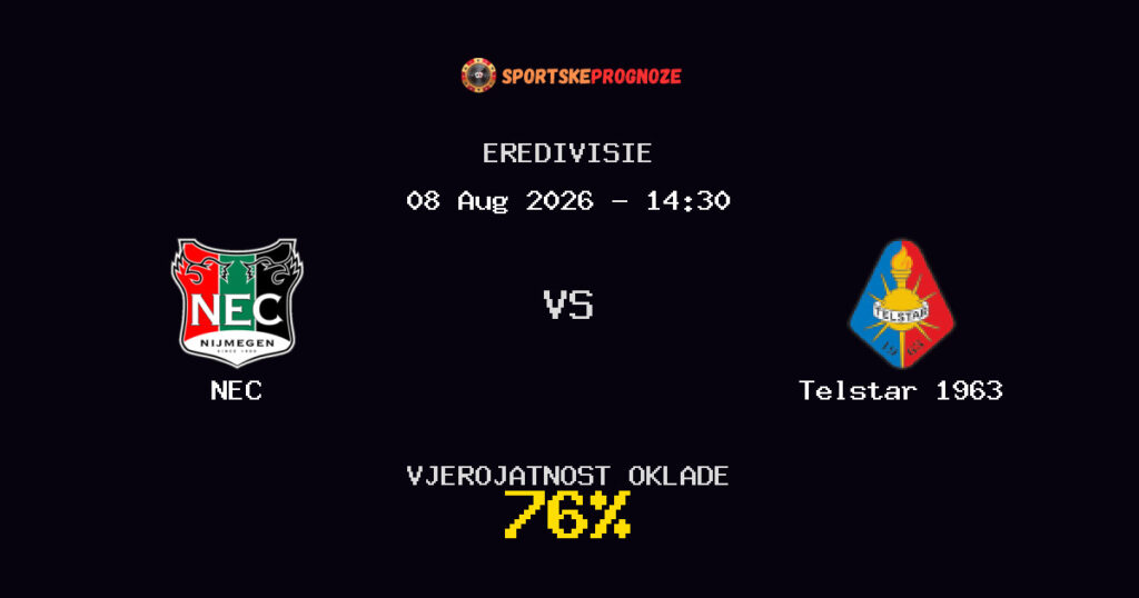 NEC vs Telstar 1963 Predviđanje Utakmice - Eredivisie - Savjeti za Klađenje