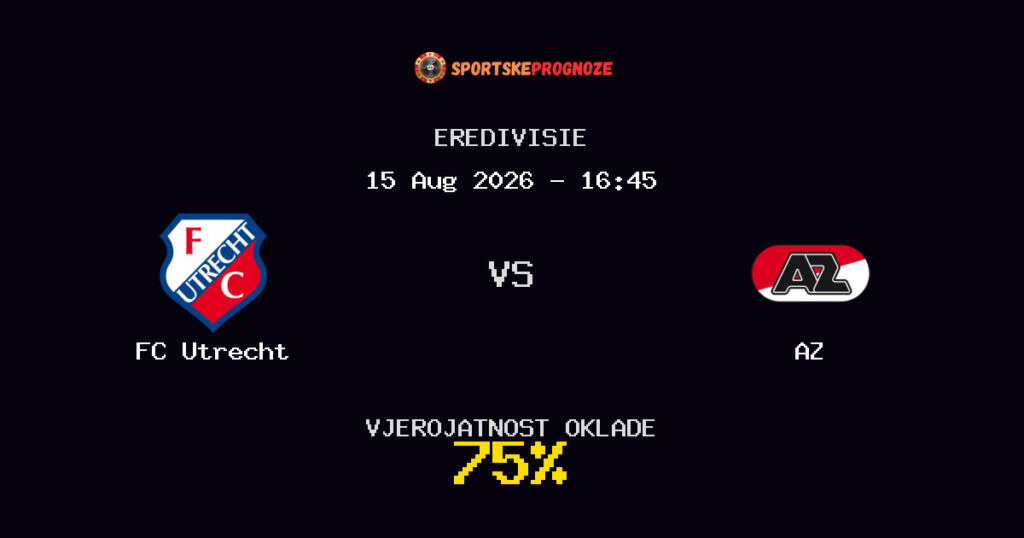 FC Utrecht vs AZ Predviđanje Utakmice - Eredivisie - Savjeti za Klađenje