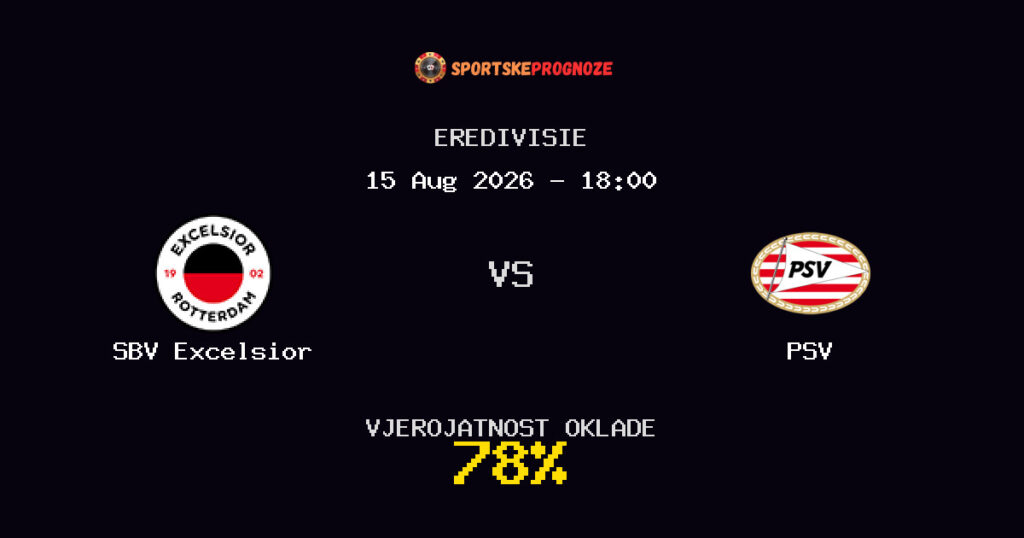 SBV Excelsior vs PSV Predviđanje Utakmice - Eredivisie - Savjeti za Klađenje