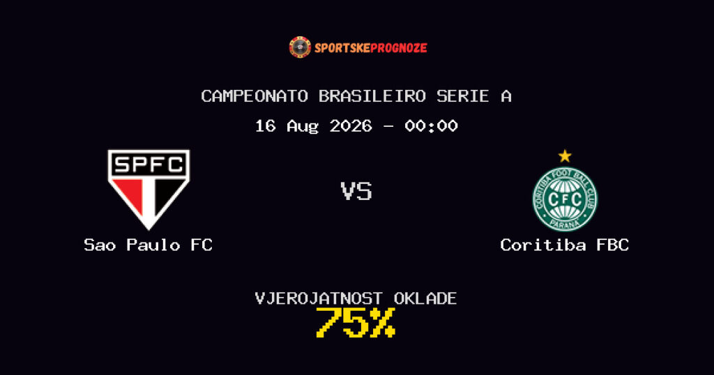 Sao Paulo FC vs Coritiba FBC Predviđanje Utakmice - Campeonato Brasileiro Serie A - Savjeti za Klađenje