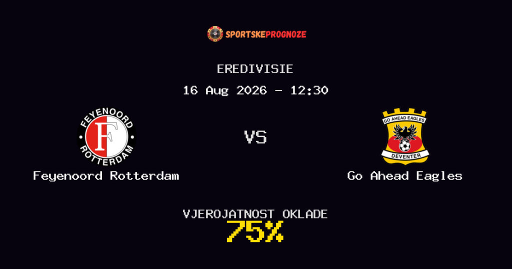 Feyenoord Rotterdam vs Go Ahead Eagles Predviđanje Utakmice - Eredivisie - Savjeti za Klađenje