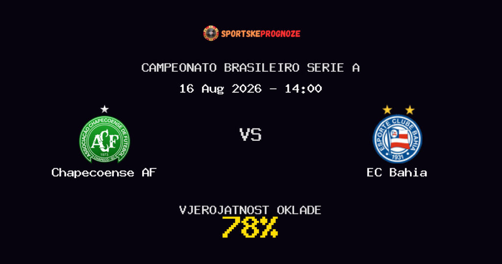 Chapecoense AF vs EC Bahia Predviđanje Utakmice - Campeonato Brasileiro Serie A - Savjeti za Klađenje