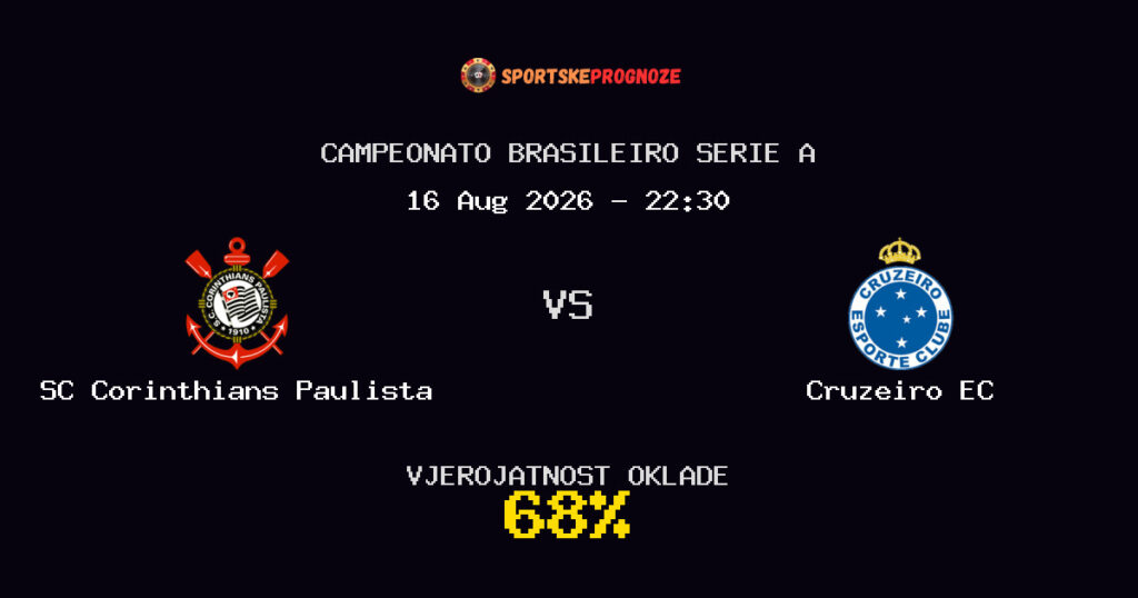 SC Corinthians Paulista vs Cruzeiro EC Predviđanje Utakmice - Campeonato Brasileiro Serie A - Savjeti za Klađenje