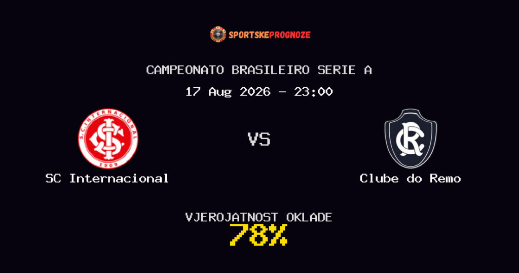 SC Internacional vs Clube do Remo Predviđanje Utakmice - Campeonato Brasileiro Serie A - Savjeti za Klađenje