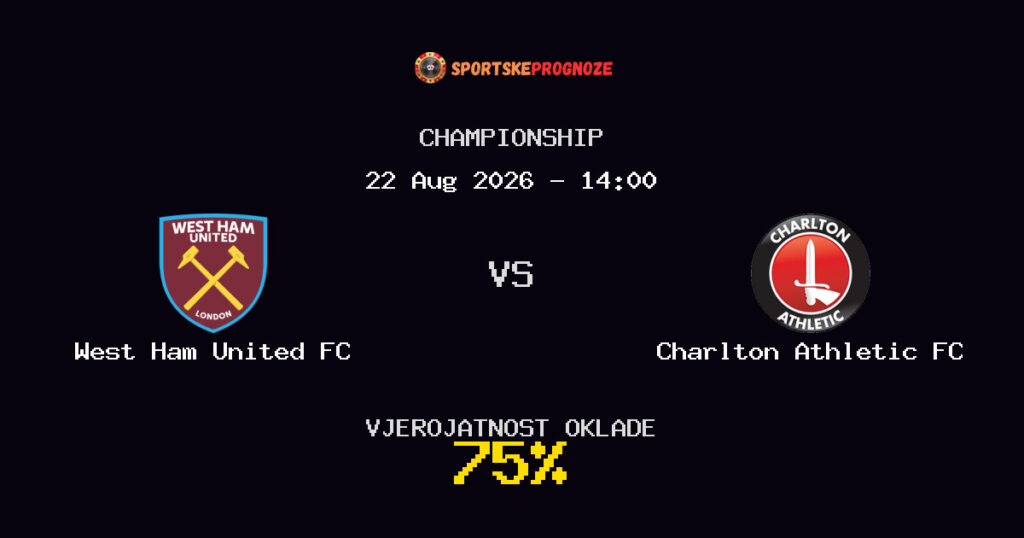 West Ham United FC vs Charlton Athletic FC Predviđanje Utakmice - Championship - Savjeti za Klađenje