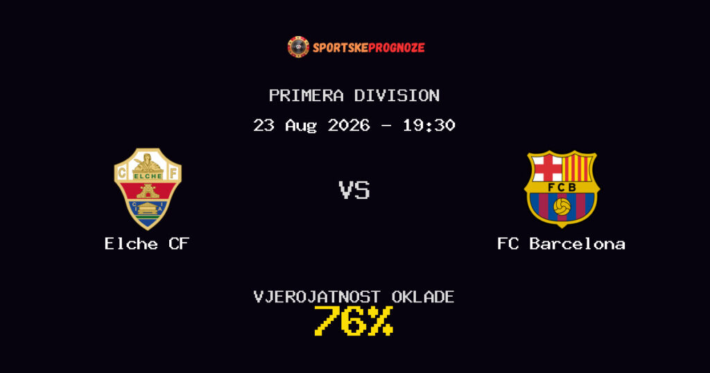 Elche CF vs FC Barcelona Predviđanje Utakmice - Primera Division - Savjeti za Klađenje